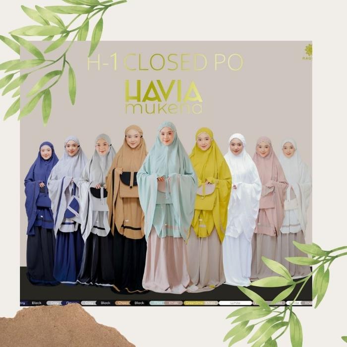 Langsung Diproses Mukena Dewasa Havia Bahan Katun Rayon By Ragela Grab/Gosend