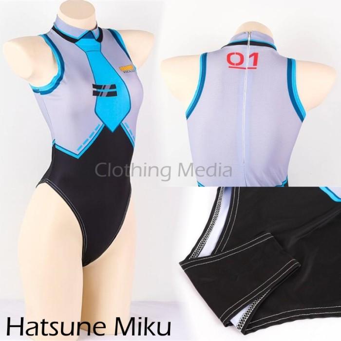 Baju Leotard Cosplay TurtleNeck Kostum Tanktop Kerah Bodysuit Thong