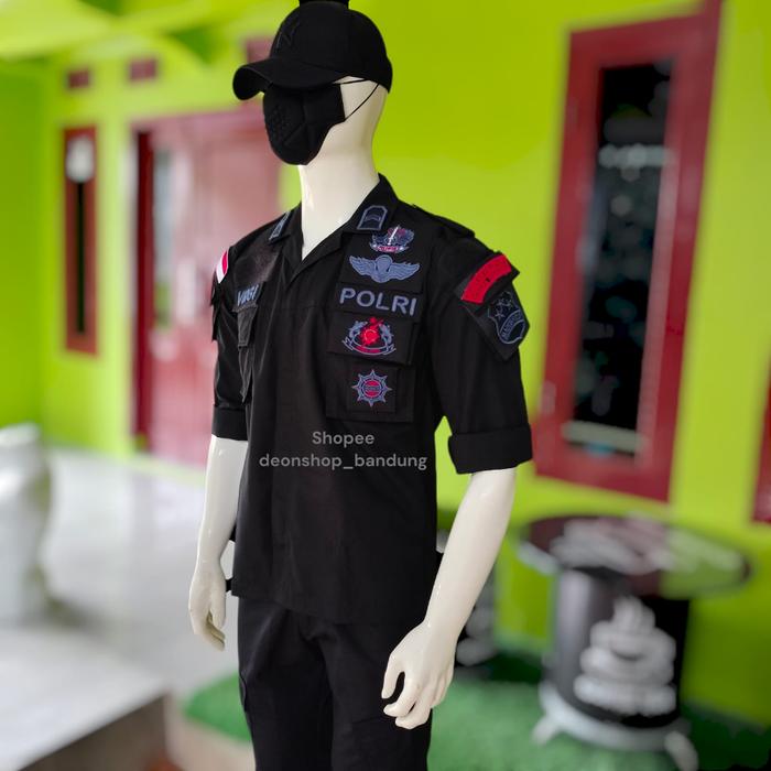(RS) PDL BRIMOB BAJU TACTIKAL LENGKAP