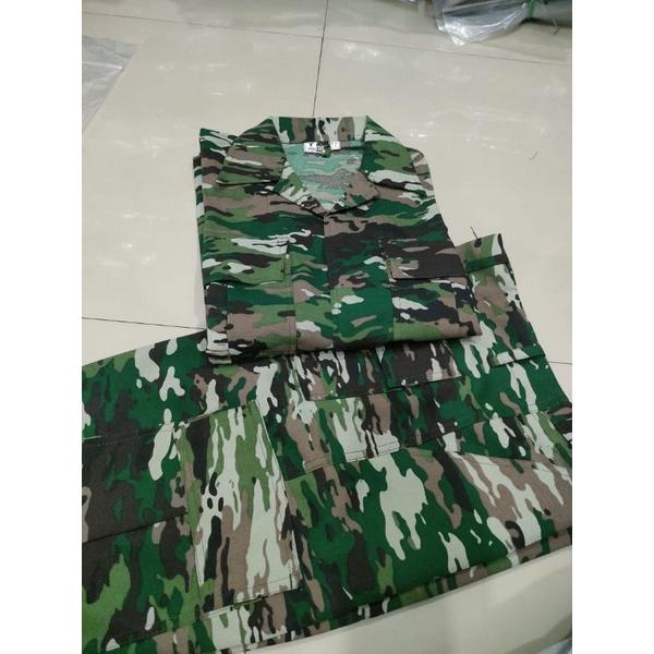 (RS) Stelan Baju PDL Matra Darat bahan Velbet wool