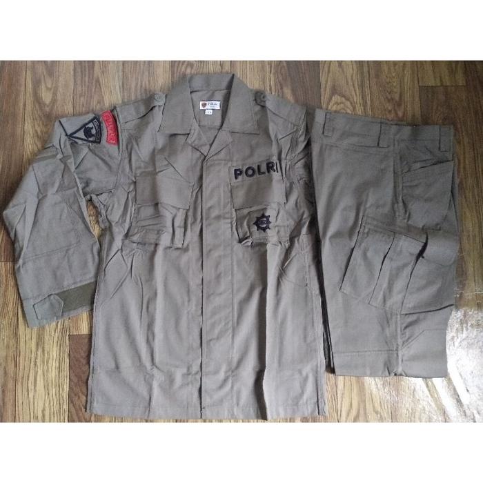 (RS) Seragam PDL Hijau Tactical Jatah Brimob Bahan Sritex Tahun 2022