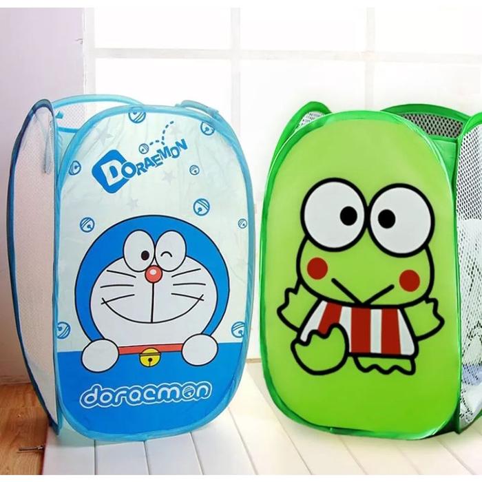 Keranjang Baju Kotor Lipat Motif Laundry Bag Keranjang Baju Hamper Portable Keranjang Baju Karakter