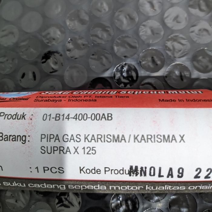 TDRM Terbaru Pipa / Selongsong Gas Supra X 125 Lama 2004 - 2006 / Supra X 125 Batman 2007 - 2013 / K