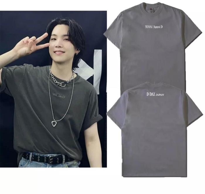 TDRM Terbaru FREE PHOTOCARD KAOS LENGAN PENDEK SUGA DDAY JAPAN KAOS KATUN COTTON COMBED 30S MIN YOON