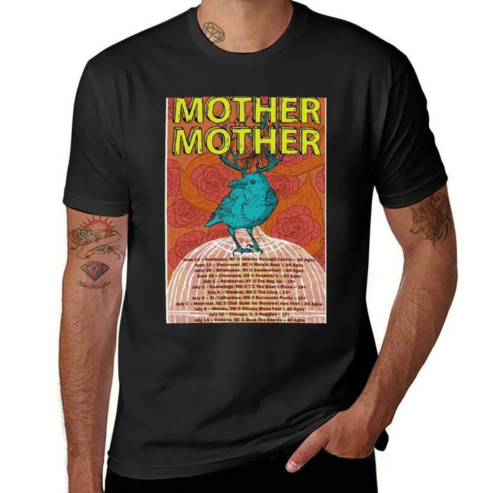 Mother Band Tour T-Shirt korean fashion graphics mens t shirts casual stylish