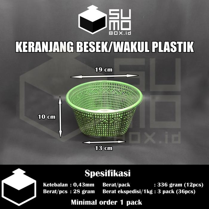 Besek tradisi wakul tradisi keranjang plastik telur isi 12pcs syukuran hajatan slametan