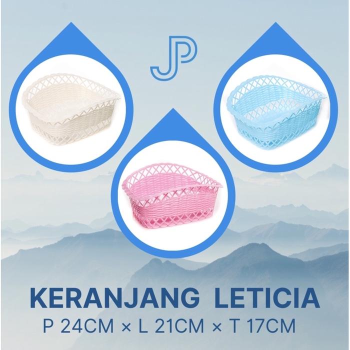 Keranjang Plastik Serbaguna Tempat Buah Dan Parcel Warna Pastel/Keranjang Leticia