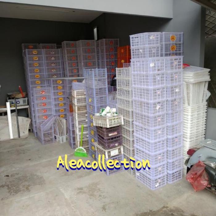 KERANJANG BOX KOTAK STORAGE BUAH BEKAS SUDAH BERSIH + TUTUP