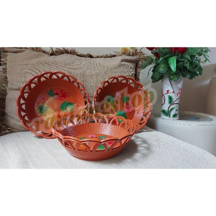 LUSINAN PIRING BUAH KERANJANG BUAH WADAH PARCEL BUAH PLASTIK KWALITAS BAGUS SERBAGUNA HANTARAN WAKUL