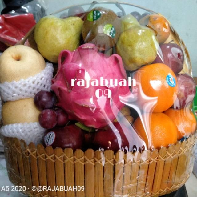 Parcel buah / Parsel Buah / Parcel pernikahan keranjang Bambu / Besar
