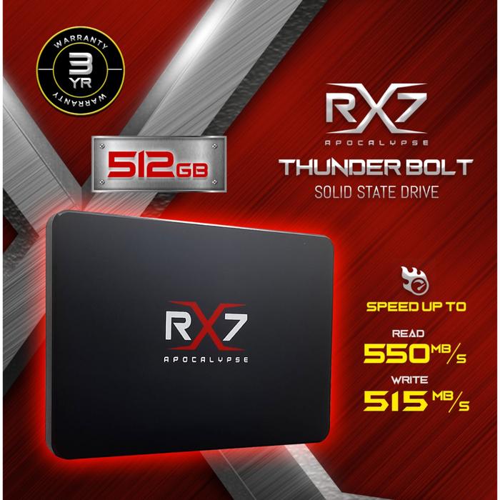 SSD 512GB RX7 GARANSI RESMI 3THN