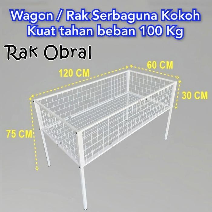 keranjang display / keranjang obral / rak obral / wagon / wagon obral