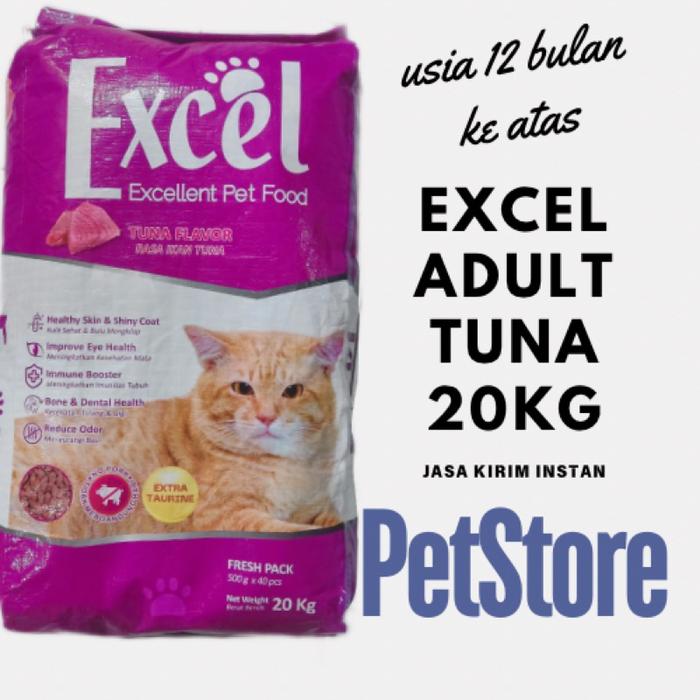 INSTAN: EXCEL 20KG ADULT / EXCEL MOTHER KITTEN 20KG Makanan Kucing