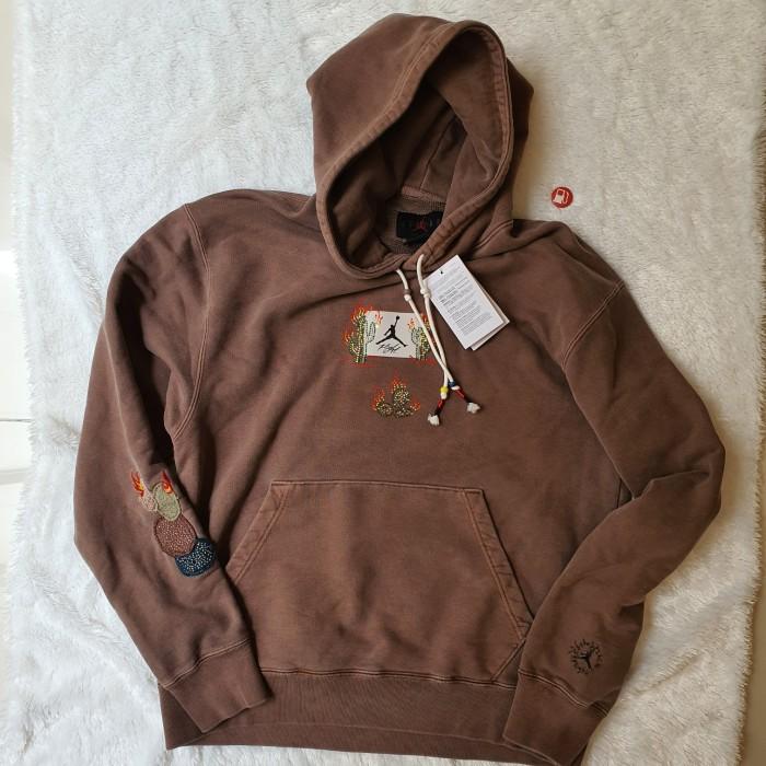 JORDAN TRAVIS SCOTT FLIGHT GRAPHIC HOODIE ARCHAEO BROWN ASIA