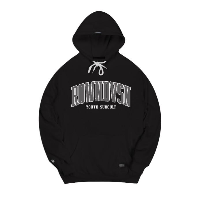 Rown Division Official Pullover Hoodie - Rowndvsn Jaket Omega Black