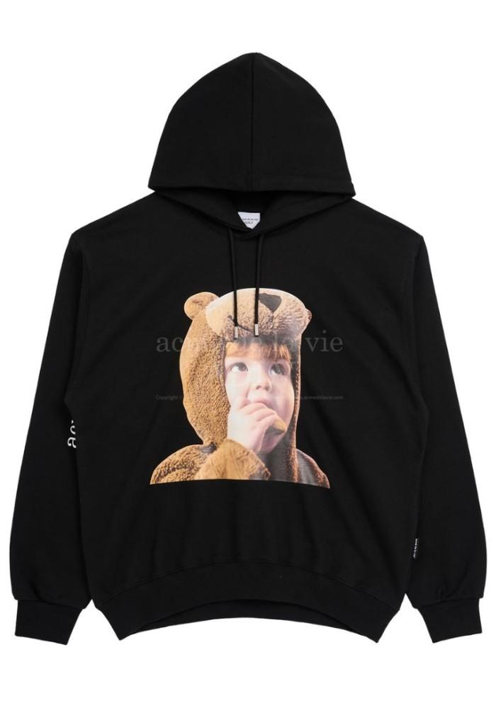 [ADLV] Acmedelavie Baby Face BEAR BOY Hoodie Black
