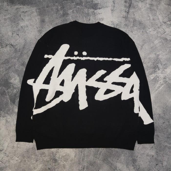 Knitwear stussy big logo second bekas rare