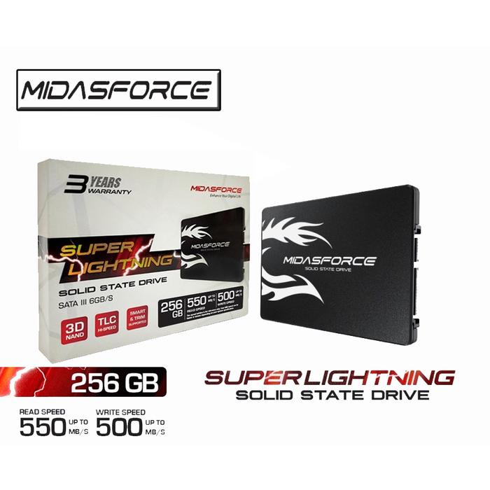 SSD-Solid State Drive Midasforce 256GB SUPER LIGHTNING SATA