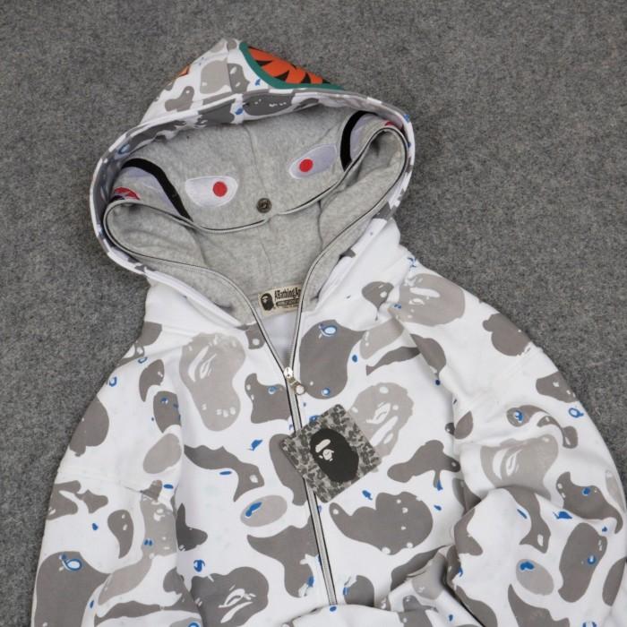 JAKET SWEATER HOODIE BAPE SHARK WGM HYPEBEAST FULL TAG & LABEL UNISEX