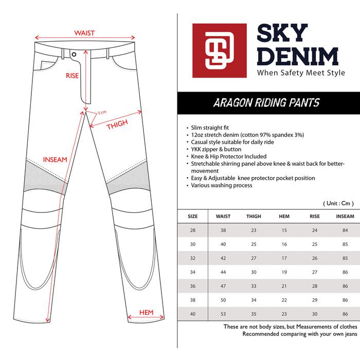 Celana Touring Protektor Sky Denim Aragon