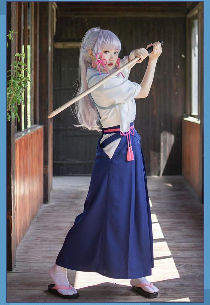 Japanese cosplay Game Kimono Men Women Kendo Uniform Hakama Aikido Uniforme Sets Kung Fu Uniform Jud