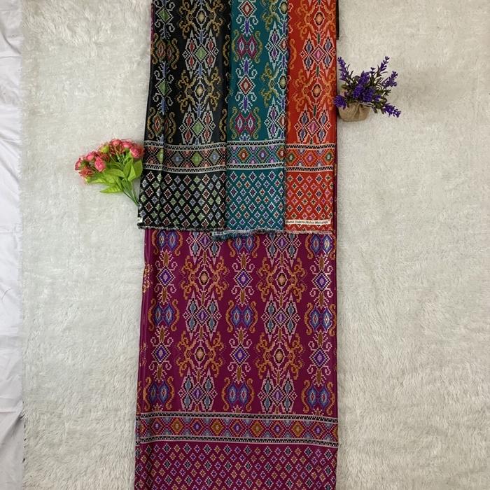 BATIK SUTRA FOIL HALUS Motif Songket (per 0.5M) Lebar 1.15M Bisa Seragam , Gamis Bahan premium , Kai