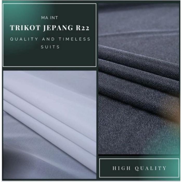 Trikot R22 Tricot Jepang Sutra Furing Trikot Untuk Batik