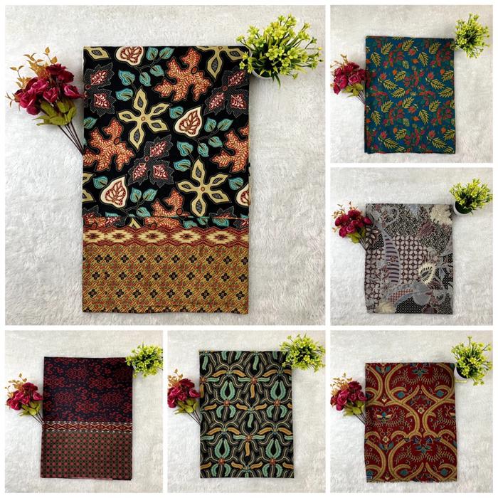 KAIN BATIK METERAN KATUN 02 (per 0.5M) Lebar 1.15M Bisa Seragam ,Gamis Bahan premium Kain Batik Sutr