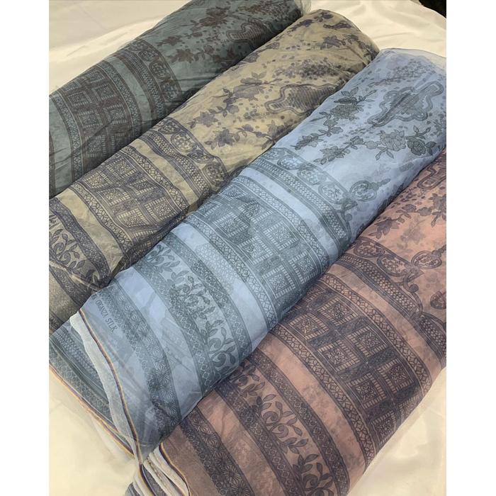 organza silk motif / Kain Organza / Kain kaca Organza / Kain Organsa Polos