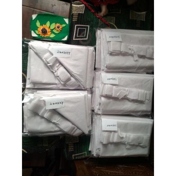 Kain Kafan _QONI KAFAN_ / Kain Mori | Kafan Lengkap Siap Pakai | Ukuran 240cm x 150cm | Kafan Jenaza