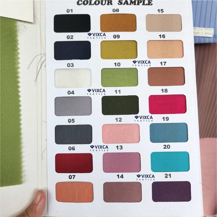 [PER 0,5 M] Kain Bahan Ceruti Hycon Lebar 150 cm Sifon Chiffon Premium Polos Polosan ECER 1/2 METER 