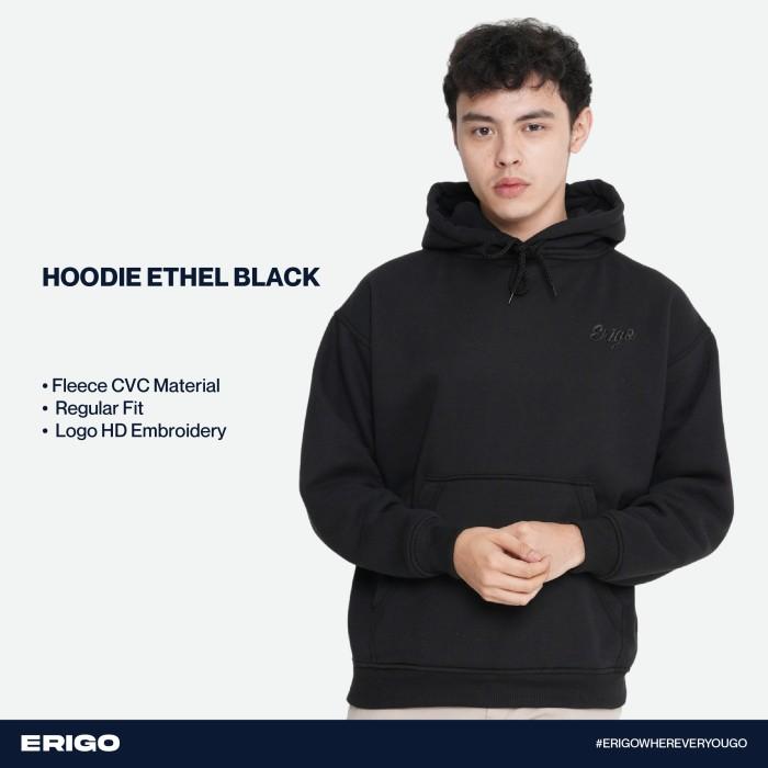 TerlarisModern- Outerwear Unisex Erigo Hoodie Ethel Fleece Black