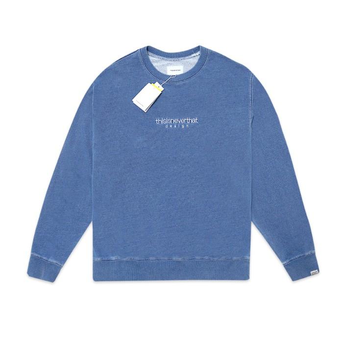 TerlarisModern- Thisisneverthat Dyed Crewneck Sweatshirt Mid Blue
