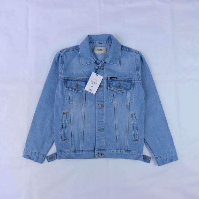 TerlarisModern- JAKET JEANS PRIA PULL&BEAR BLUE WASH JACKET DENIM PULL AND BEAR BIRU