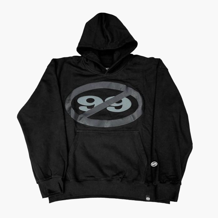 TerlarisModern- "ANTI CLVR" OVERSIZED BLACK HOODIE 99CLOVER
