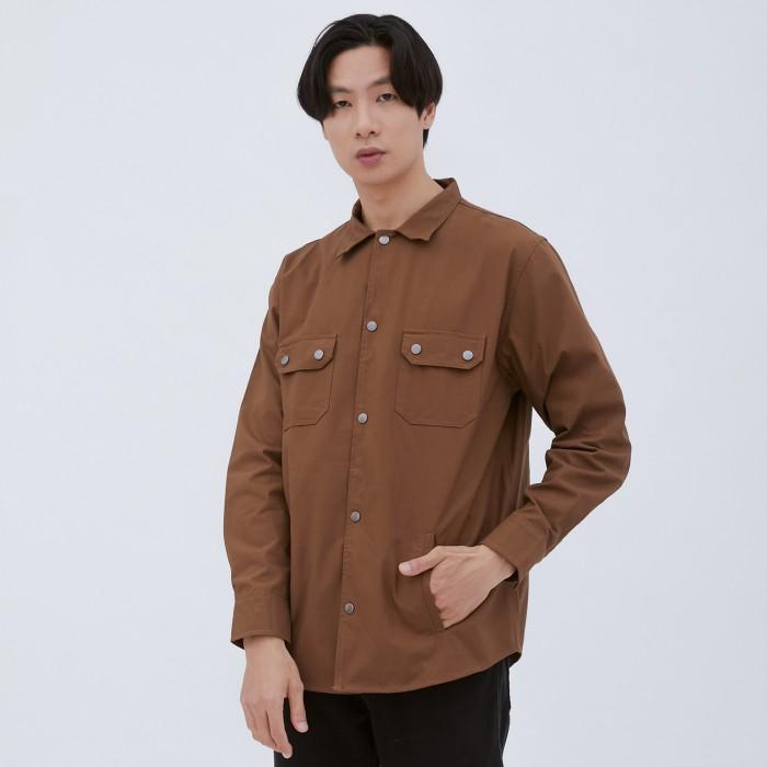TerlarisModern- M231 Jaket Pria Coverall Panjang Coklat 1959C