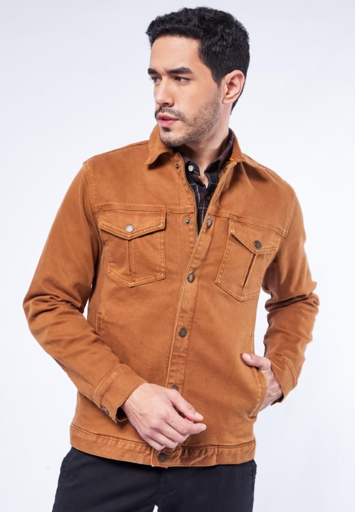 TerlarisModern- Wood Overdyed Shirt Jacket 2-JKXOTD122G081-ALMOND
