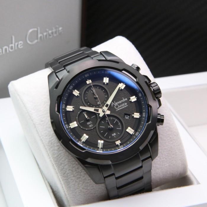 TerlarisModern- ALEXANDRE CHRISTIE AC 6523 FULL BLACK. GARANSI RESMI 1TAHUN