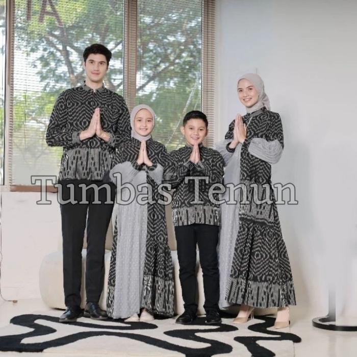 azzahra gamis tenun couple tenun kondangan