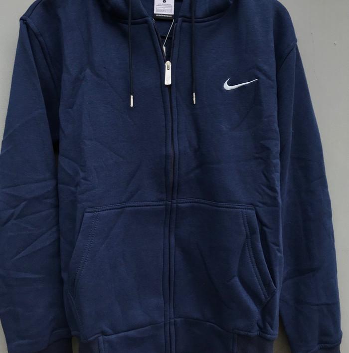TerlarisModern- jaket jacket sweater nike hoodie basic classic zipper original - blue