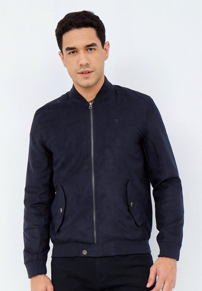 TerlarisModern- Wood Suede Bomber Jacket 2-JKILXC221L287 Navy