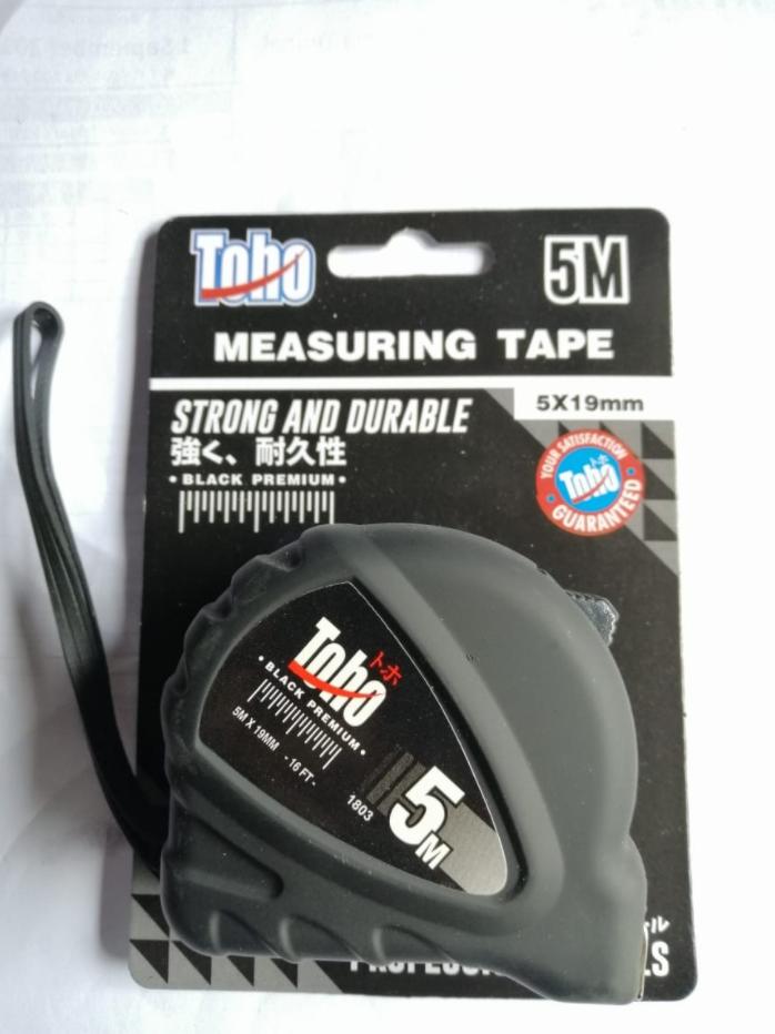 Measuring Tape / Meteran 5 m TOHO Black Premium 5 m x 19 mm 16 feet