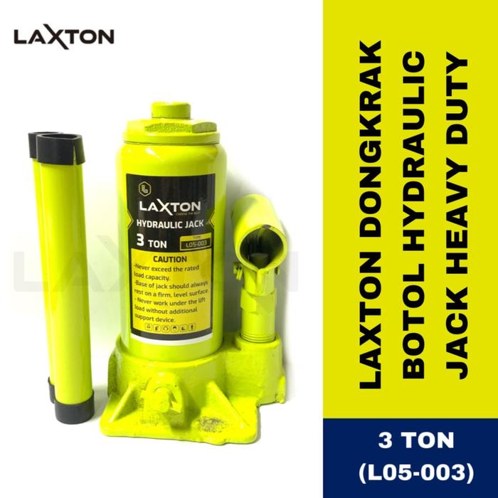 LAXTON dongkrak botol mobil hidrolik bottle jack 3 ton L05-003