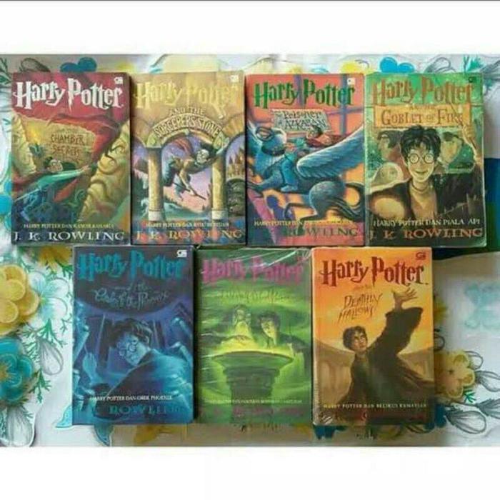 Paket Lengkap Buku Novel Harry Potter Jilid 1 2 3 4 5 6 7 7 Buku