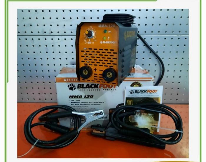 MESIN LAS MURAH BLACKFOOT 350 WATT MESIN LAS INVERTER MMA 120 AMPER MESIN TRAFOLAS BLACKFOOT JAPAN T