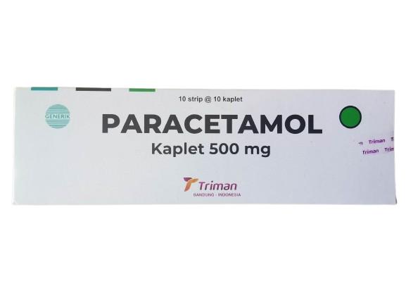 Paracetamol 500 mg PT Triman Box isi 100 Tablet