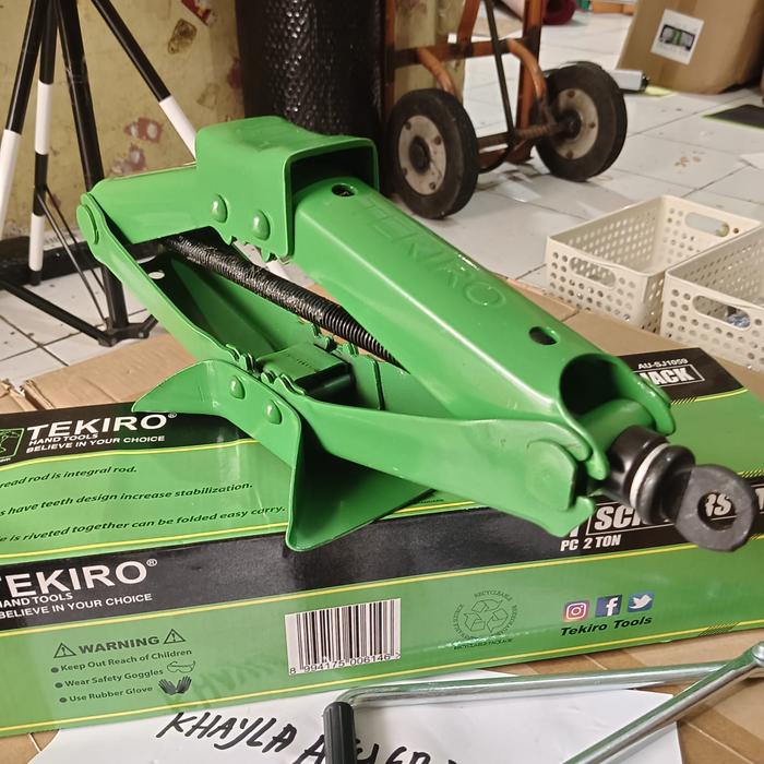 Tekiro Dongkrak Jembatan 2 Ton Scissors Jack 2Ton  Dongkrak Buaya