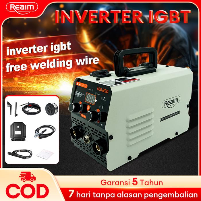 Reaim Mesin Las Inverter 450W Welding Machine Mesin trafo las MMA/MIG/TIG
