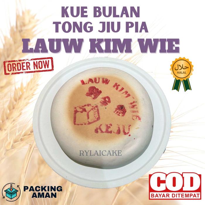Kue Bulan - Merk NY LAUW LAUW KIM WIE / TONG CIU PIA / TIONG JIU PIA / MOONCAKE / KUE RODA