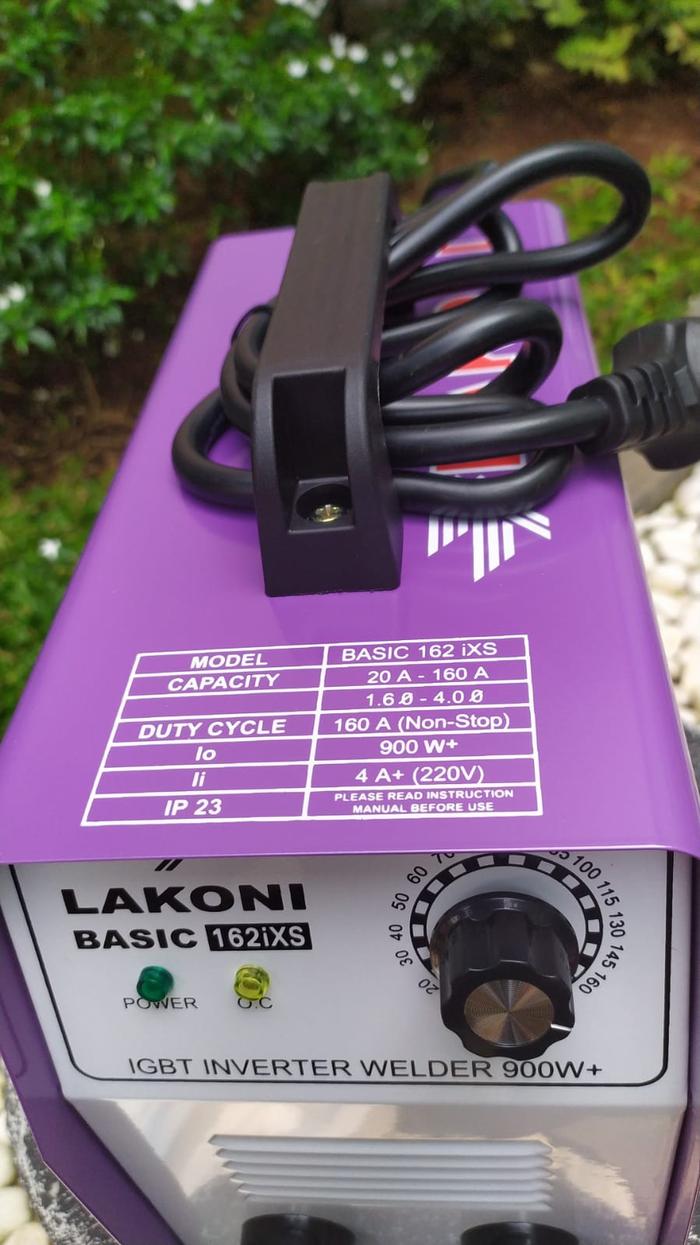 Lakoni Basic 162 iXs Mesin Las 900watt -160A